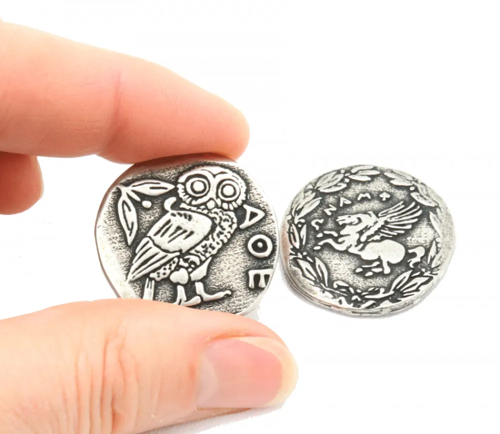 Tout Pour le Jeu 20 Pièces grecques métal Greek