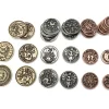 Tout Pour le Jeu 24 Pièces métal unités 1 5 10 20 50 100 CREATURE