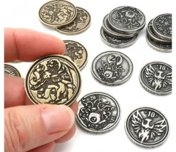 Tout Pour le Jeu 24 Pièces métal unités 1 5 10 20 50 100 CREATURE
