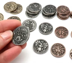 Tout Pour le Jeu 24 Pièces métal unités 1 5 10 20 50 100 CREATURE