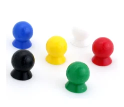 Tout Pour le Jeu 6 Pions ballons de Football multicolores 16 x 20 mm
