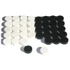 Tout Pour le Jeu 40 Pions bois pour jeu de dames 25 mm noir et blanc