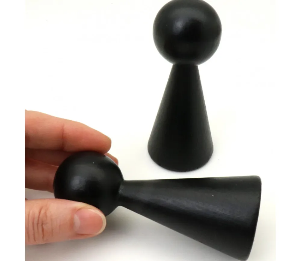 Tout Pour le Jeu 6 Pions bois XXL 10 cm 6 couleurs. Grands pions 100 mm diam 43 mm