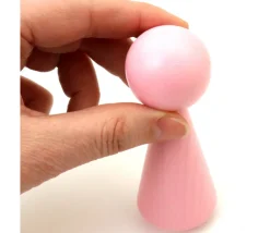 Tout Pour le Jeu 6 Pions bois XXL 10 cm 6 couleurs. Grands pions 100 mm diam 43 mm