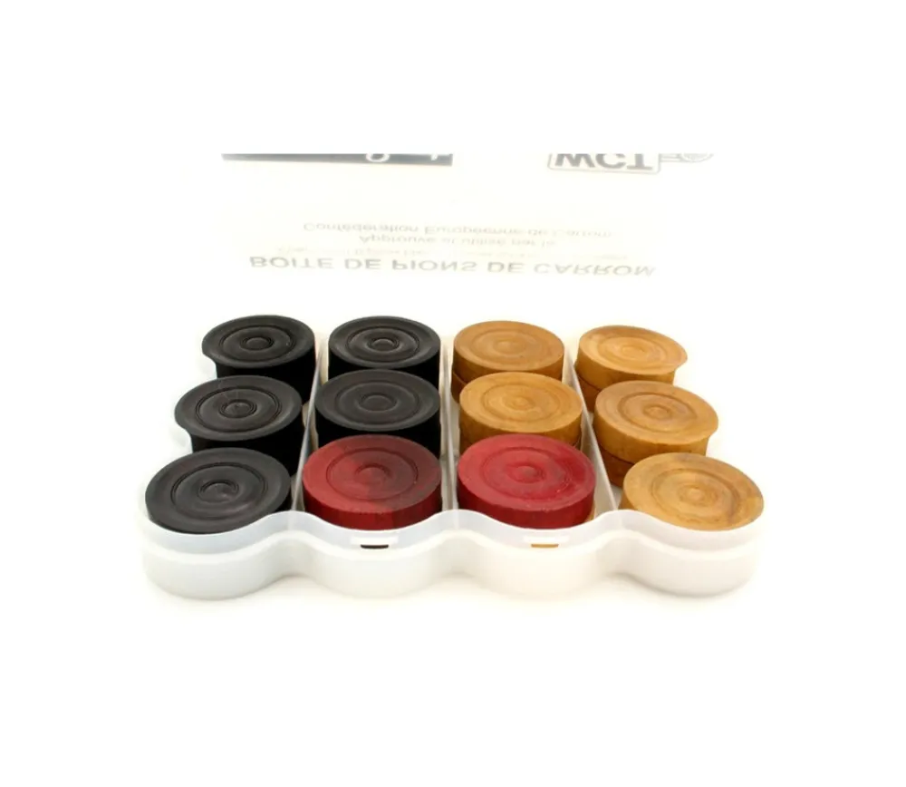 Tout Pour le Jeu 24 pions Carrom Carambole - palets