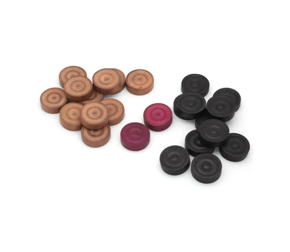 Tout Pour le Jeu 24 pions Carrom Carambole - palets 3 cm