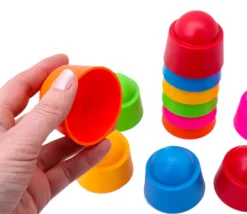 Tout Pour le Jeu 60 pions chapeaux 5 x 6 cm empilables pour jeux