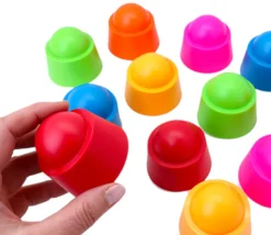 Tout Pour le Jeu 60 pions chapeaux 5 x 6 cm empilables pour jeux
