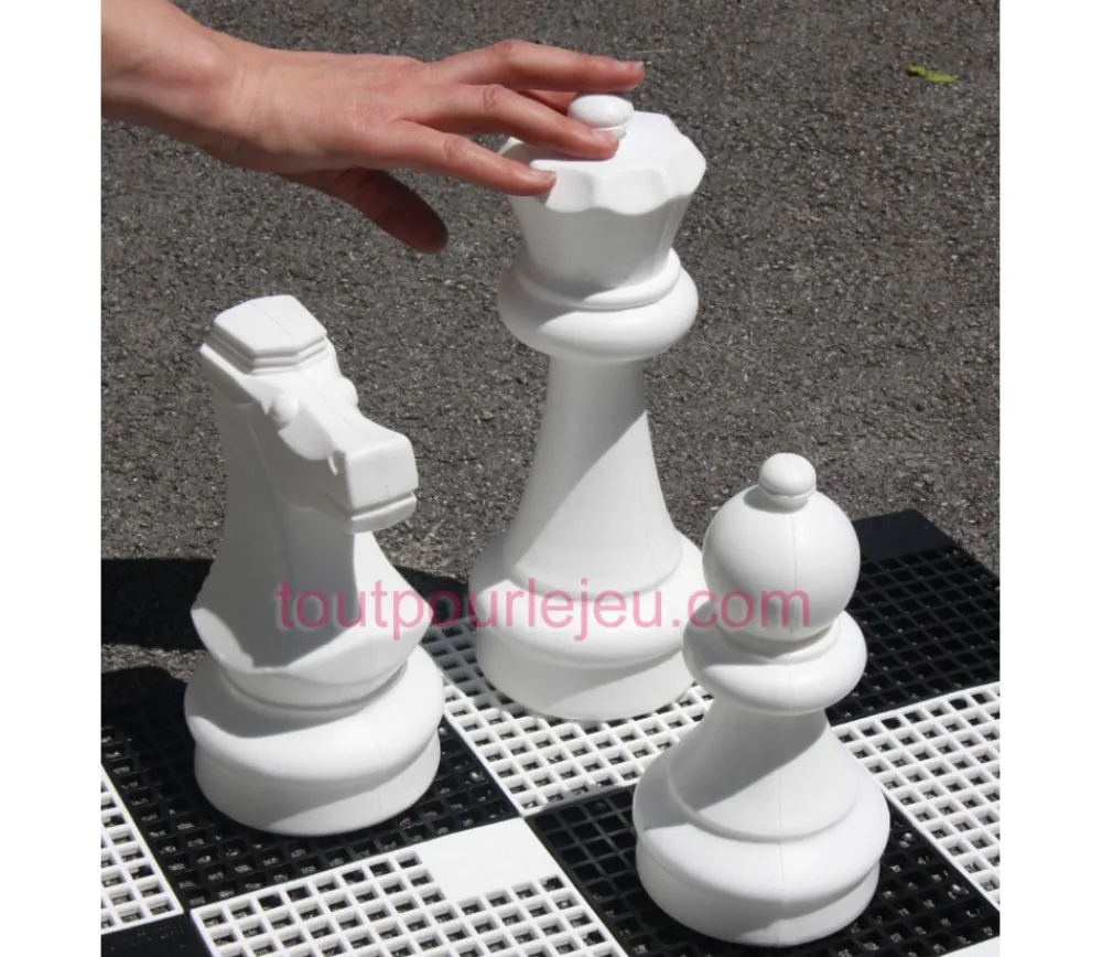 Tout Pour le Jeu 32 pions échecs géants jardin 30 cm de haut