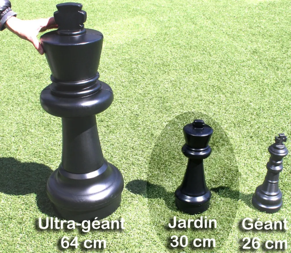 Tout Pour le Jeu 32 pions échecs géants jardin 30 cm de haut