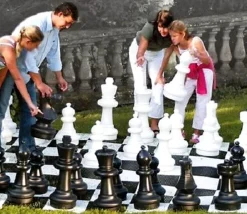 Tout Pour le Jeu 32 pions échecs ultra géants 63 cm animations XXL