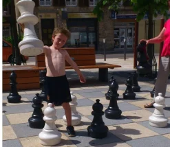 Tout Pour le Jeu 32 pions échecs ultra géants 63 cm animations XXL