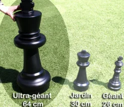 Tout Pour le Jeu 32 pions échecs ultra géants 63 cm animations XXL