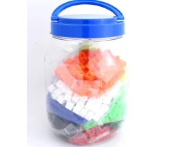 Tout Pour le Jeu 1000 pions cubes multicolores emboîtables 1 cm clipsables
