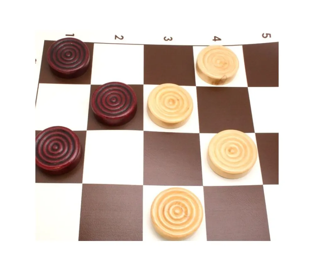 Tout Pour le Jeu 40 Pions de dames géants 4.5 cm de diamètre pour jeu