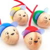 Tout Pour le Jeu 4 pions de jeux Souris en bois 3.5 cm