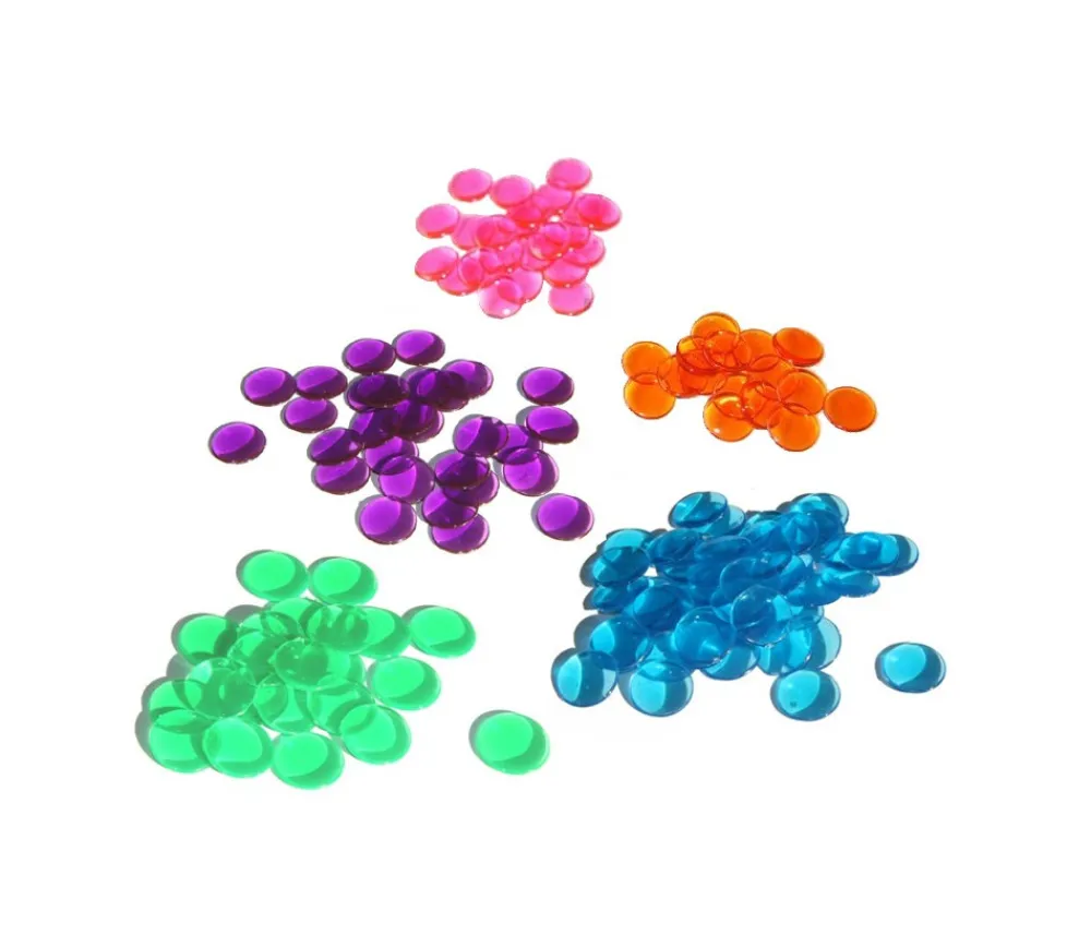 Tout Pour le Jeu 100 Pions de loto ronds 15 mm de diamètre - jetons de la même couleur
