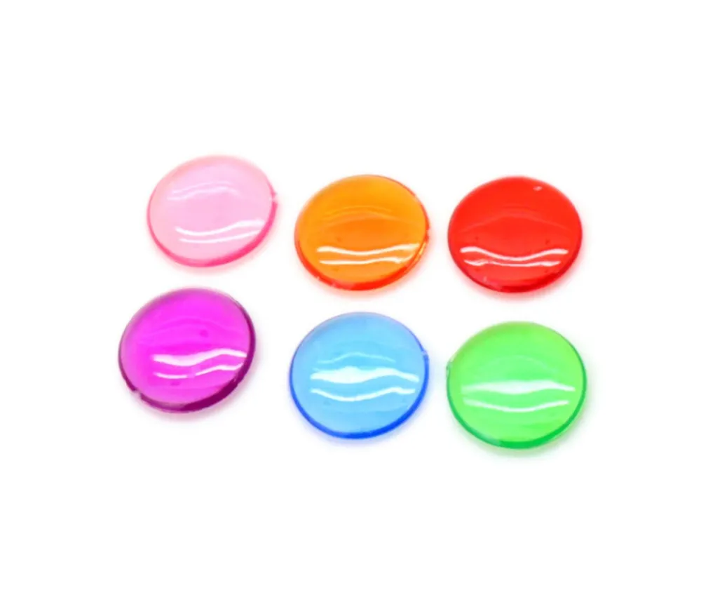 Tout Pour le Jeu 100 Pions de loto ronds 15 mm de diamètre - jetons de la même couleur