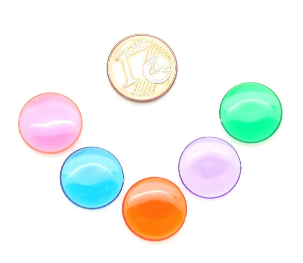 Tout Pour le Jeu 100 Pions de loto ronds 15 mm de diamètre - jetons de la même couleur