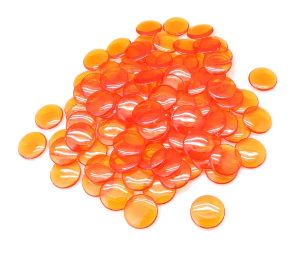Tout Pour le Jeu 100 Pions de loto ronds 15 mm de diamètre - jetons de la même couleur