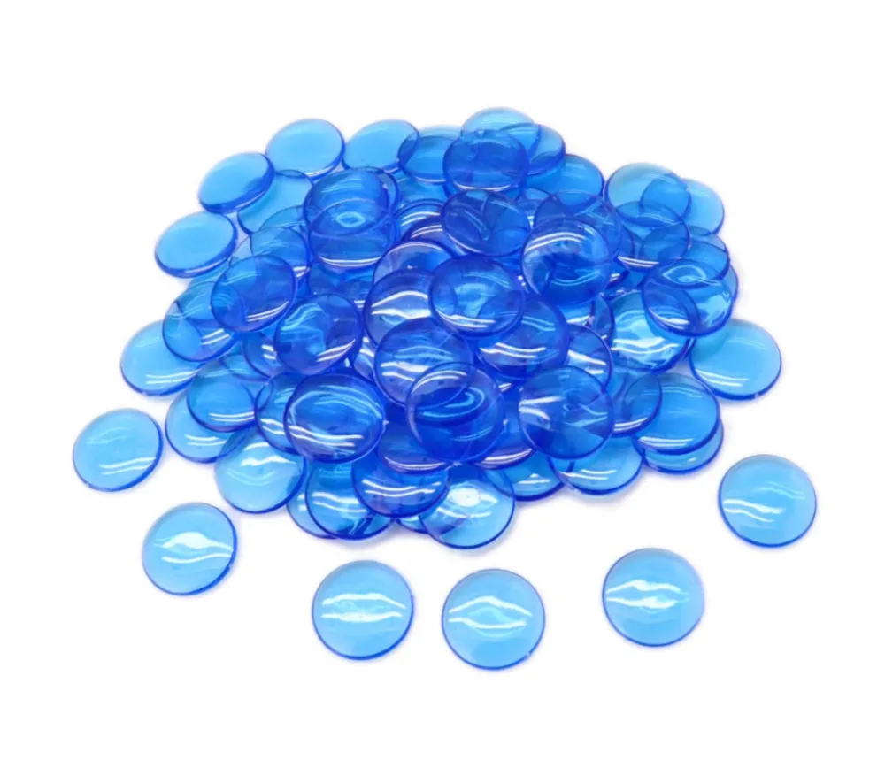 Tout Pour le Jeu 100 Pions de loto ronds 15 mm de diamètre - jetons de la même couleur