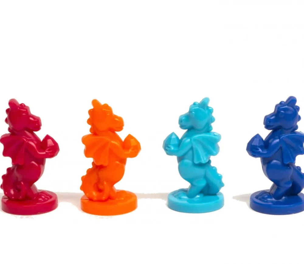 Tout Pour le Jeu 4 Pions dragons 38 x 18 mm en plastique pion de jeu
