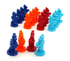 Tout Pour le Jeu 4 Pions dragons 38 x 18 mm en plastique pion de jeu
