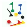 Tout Pour le Jeu 6 Pions drapeaux de jeu multicolores- mini fanions en 6 couleurs
