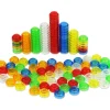 Tout Pour le Jeu 1000 pions empilables couleurs translucides 20 x 10 mm multicolores