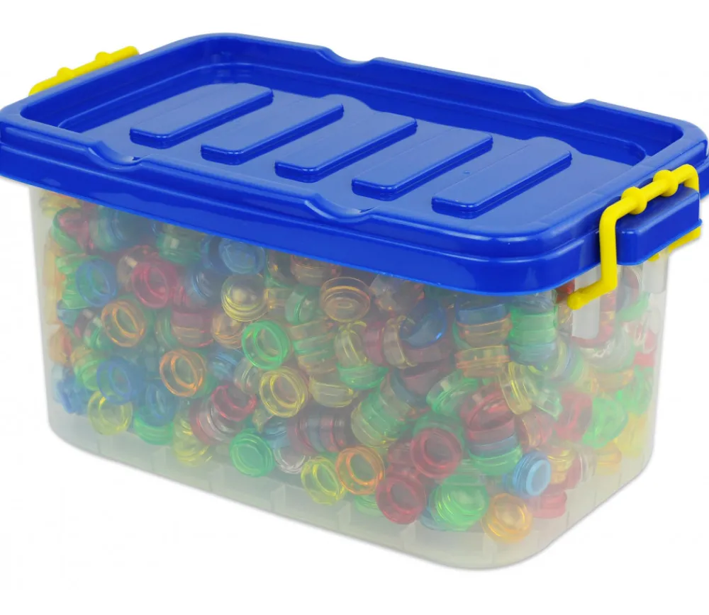 Tout Pour le Jeu 1000 pions empilables couleurs translucides 20 x 10 mm multicolores