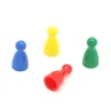 Tout Pour le Jeu 4 pions en plastique pour jeux 24x12 mm quilles multicolores