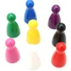 Tout Pour le Jeu 8 pions joueurs plastiques pour jeux 24 x 12 mm - mini quilles multicolores