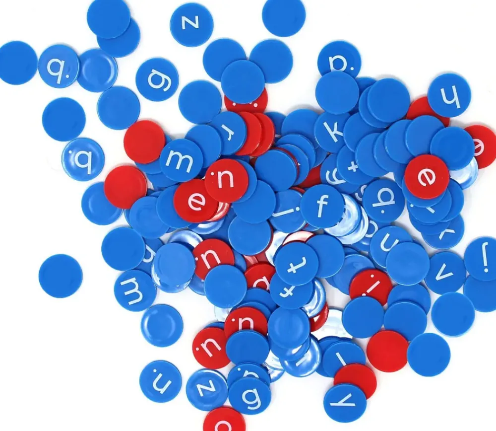 Tout Pour le Jeu 156 pions lettres alphabet - Ø 2 cm (aimantables) en minuscule