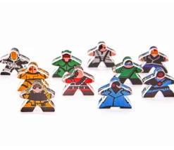 Tout Pour le Jeu 10 Pions meeple personnages Cyberpunk 18 x 20 mm
