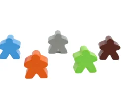 Tout Pour le Jeu 5 pions Meeples carcassone en bois 16x16x10 mm lot spécial