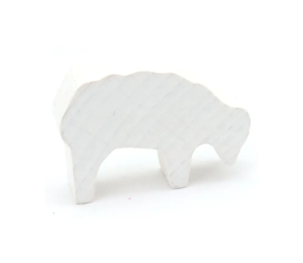 Tout Pour le Jeu 6 Pions moutons colorés multicolores 40x28x10 mm en bois pour jeu de société