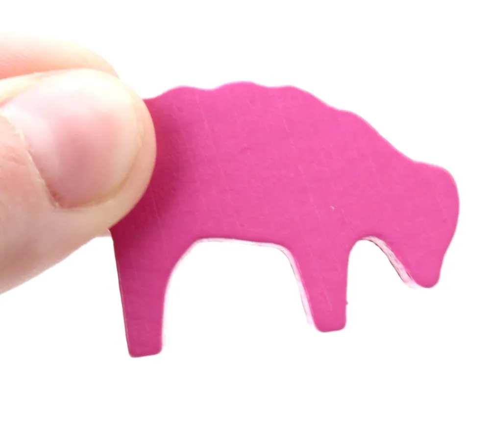 Tout Pour le Jeu 6 Pions moutons colorés multicolores 40x28x10 mm en bois pour jeu de société
