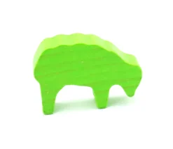 Tout Pour le Jeu 6 Pions moutons colorés multicolores 40x28x10 mm en bois pour jeu de société