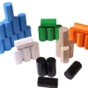 Tout Pour le Jeu 30 Pions octogones 15 x 30 mm en bois