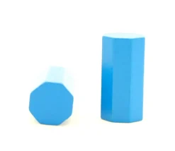Tout Pour le Jeu 30 Pions octogones 15 x 30 mm en bois