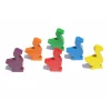 Tout Pour le Jeu 6 pions oie PM en bois multicolores pour jeu de l'oie 3.5 cm
