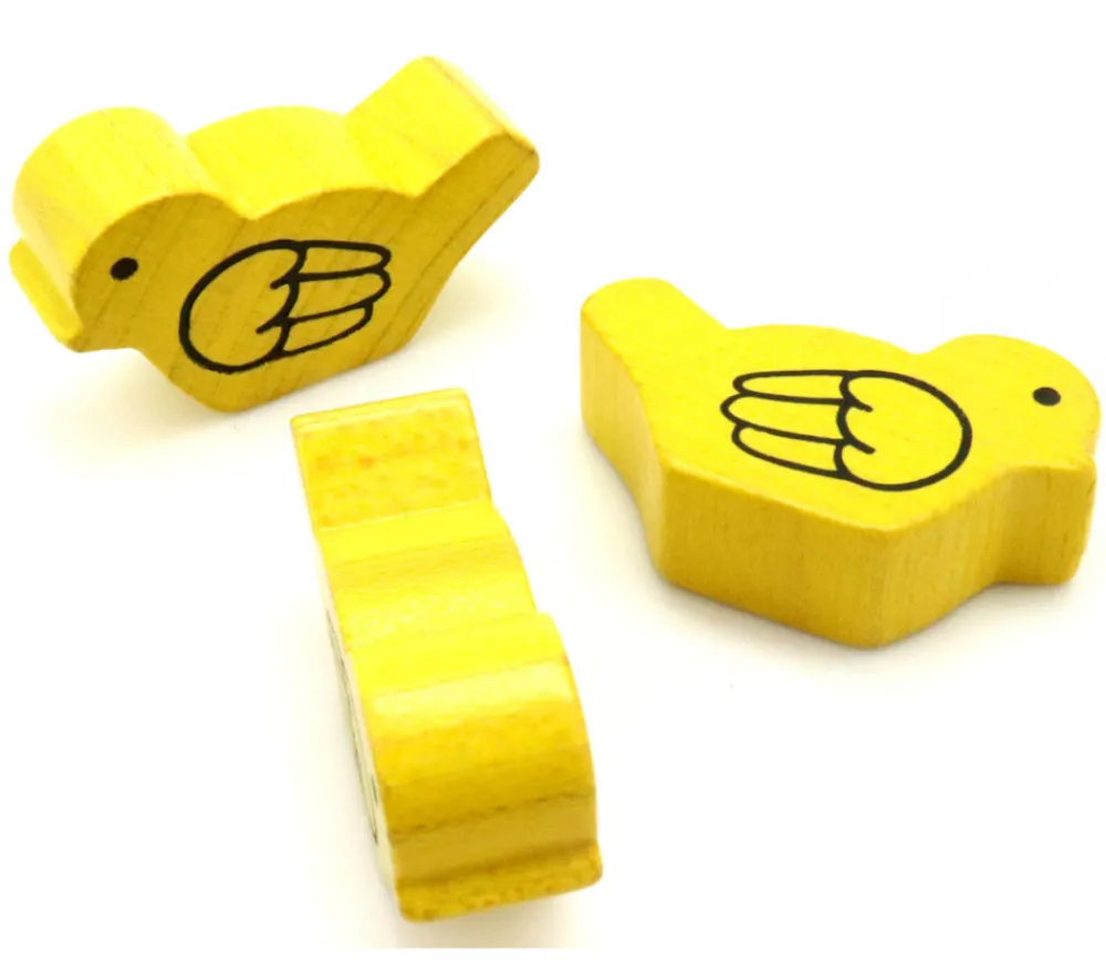 Tout Pour le Jeu 3 Pions oiseaux en bois 25 x 15 x 8 mm décor aile
