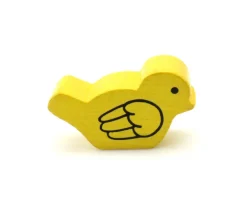 Tout Pour le Jeu 3 Pions oiseaux en bois 25 x 15 x 8 mm décor aile