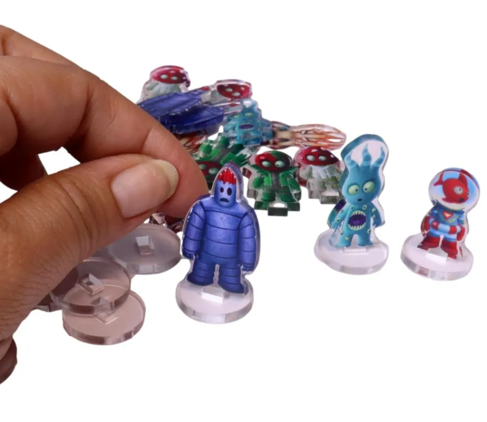 Tout Pour le Jeu 18 Pions personnages Alien Panic 37 x 20 mm