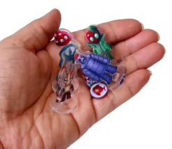 Tout Pour le Jeu 18 Pions personnages Alien Panic 37 x 20 mm