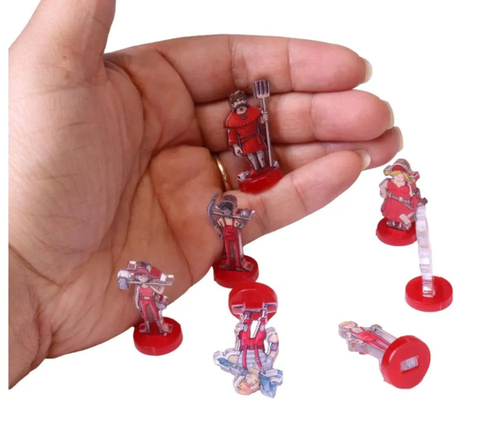 Tout Pour le Jeu 14 Pions personnages bricoleurs 30 x 17 mm