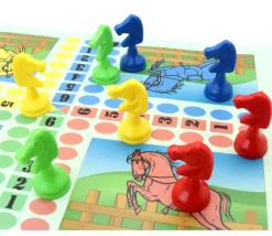 Tout Pour le Jeu 8 pions petits chevaux plastiques