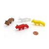 Tout Pour le Jeu 4 Pions renards en bois 45 x 20 x 8 mm