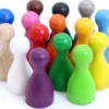 Tout Pour le Jeu 15 Pions Small multicolores en bois pour jeux (15 couleurs)