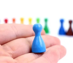Tout Pour le Jeu 15 Pions Small multicolores en bois pour jeux (15 couleurs)